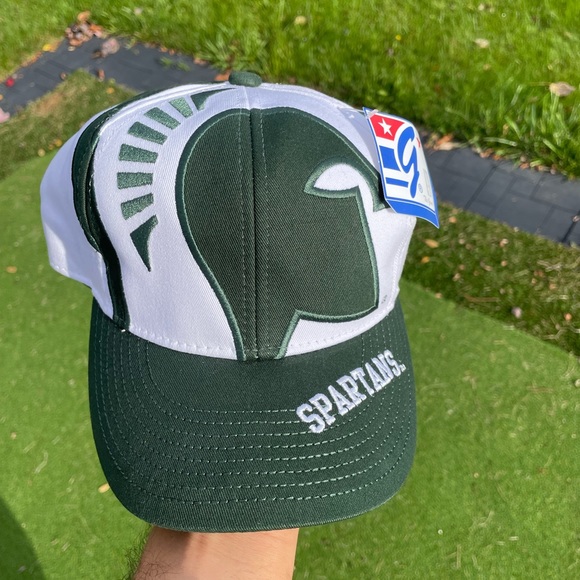 The Game Big Logo MSU Spartans Michigan State Vintage SnapBack Hat NOS NWT